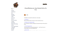 Desktop Screenshot of chestofbooks.com