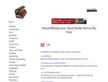 Tablet Screenshot of chestofbooks.com